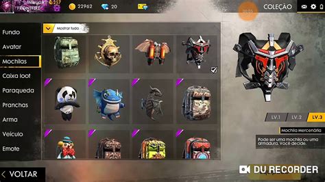 mochilas veteranas de free fire